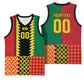 Ghana Wiase Kuruwa Custom Basketball Jersey Kente Pride Edition