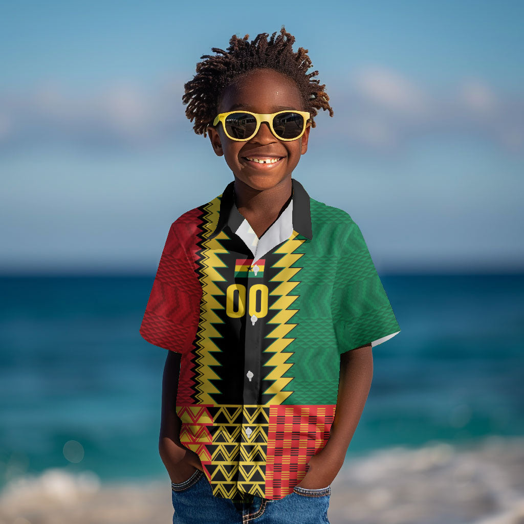 Ghana Wiase Kuruwa Custom Kid Hawaiian Shirt Kente Pride Edition