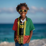 Ghana Wiase Kuruwa Custom Kid Hawaiian Shirt Kente Pride Edition