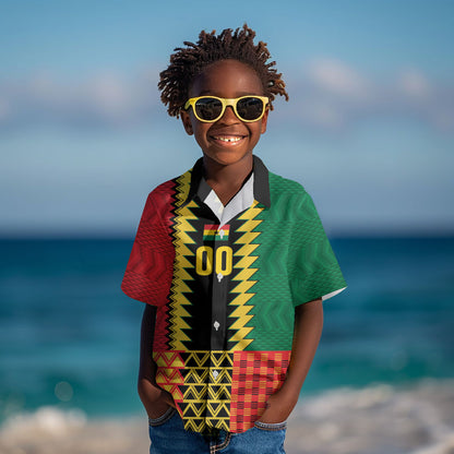 Ghana Wiase Kuruwa Custom Kid Hawaiian Shirt Kente Pride Edition