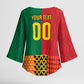 Ghana Wiase Kuruwa Custom Kimono Sleeve Blouse Kente Pride Edition