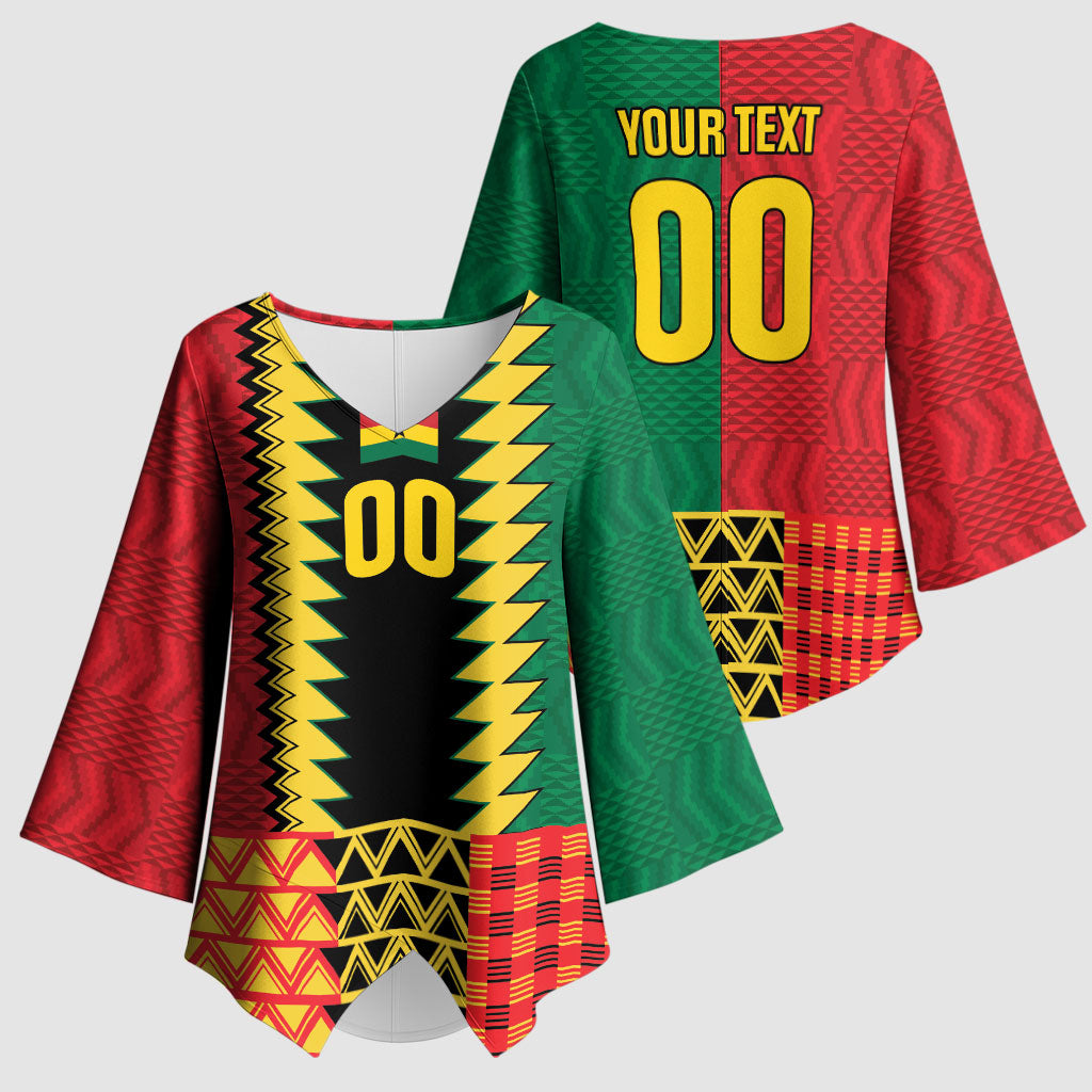 Ghana Wiase Kuruwa Custom Kimono Sleeve Blouse Kente Pride Edition