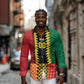 Ghana Wiase Kuruwa Custom Long Sleeve Button Shirt Kente Pride Edition