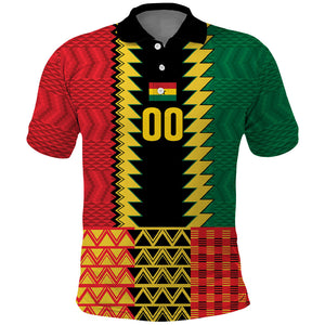 Ghana Wiase Kuruwa Custom Polo Shirt Kente Pride Edition