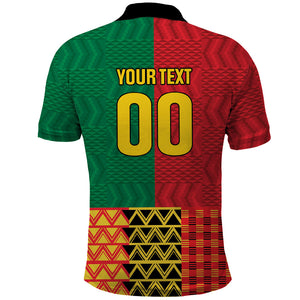 Ghana Wiase Kuruwa Custom Polo Shirt Kente Pride Edition