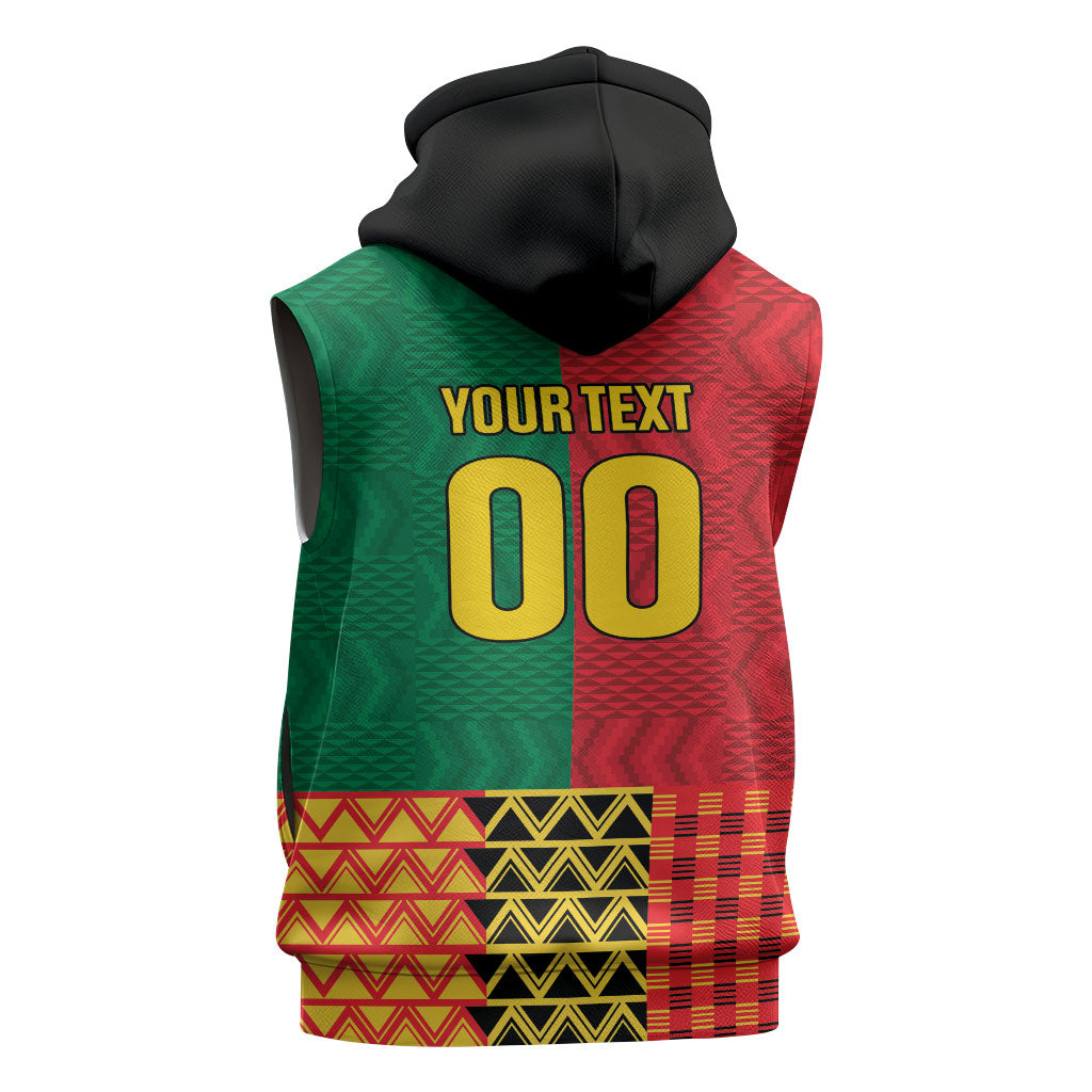 Ghana Wiase Kuruwa Custom Sleeveless Hoodie Kente Pride Edition