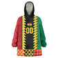 Ghana Wiase Kuruwa Custom Wearable Blanket Hoodie Kente Pride Edition