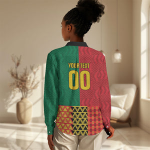 Ghana Wiase Kuruwa Custom Women Casual Shirt Kente Pride Edition