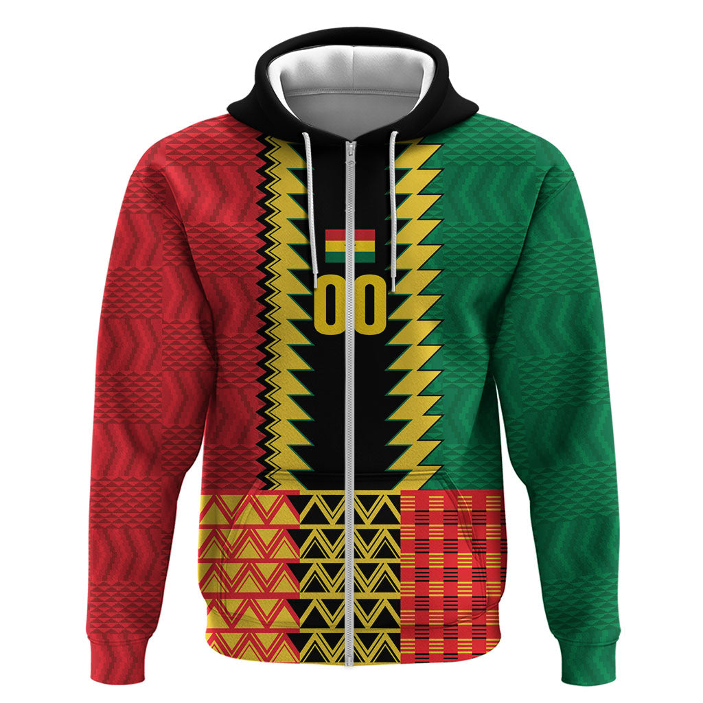 Ghana Wiase Kuruwa Custom Zip Hoodie Kente Pride Edition
