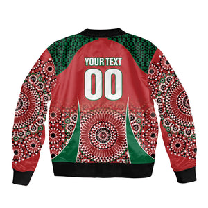 Morocco Yalla Vamos 2026 Custom Bomber Jacket Zellige Mosaic Edition
