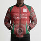 Morocco Yalla Vamos 2026 Custom Bomber Puffer Jacket Zellige Mosaic Edition