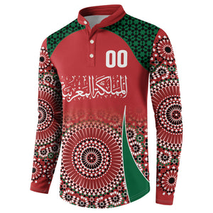 Morocco Yalla Vamos 2026 Custom Button Sweatshirt Zellige Mosaic Edition