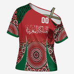 Morocco Yalla Vamos 2026 Custom Cross Shoulder Shirt Zellige Mosaic Edition