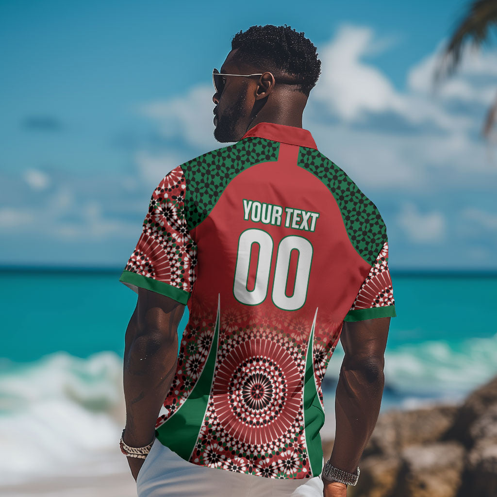 Morocco Yalla Vamos 2026 Custom Hawaiian Shirt Zellige Mosaic Edition