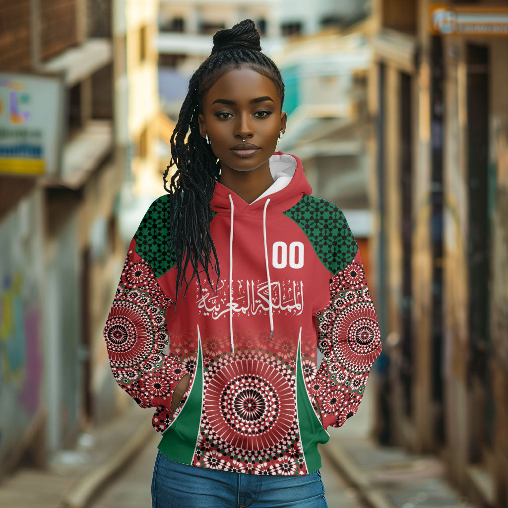 Morocco Yalla Vamos 2026 Custom Hoodie Zellige Mosaic Edition