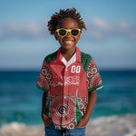 Morocco Yalla Vamos 2026 Custom Kid Hawaiian Shirt Zellige Mosaic Edition