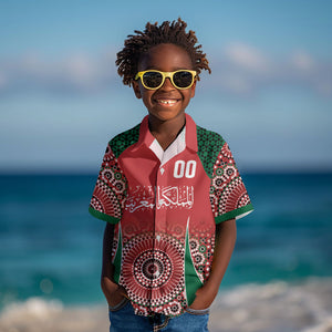 Morocco Yalla Vamos 2026 Custom Kid Hawaiian Shirt Zellige Mosaic Edition