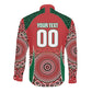Morocco Yalla Vamos 2026 Custom Long Sleeve Button Shirt Zellige Mosaic Edition