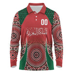 Morocco Yalla Vamos 2026 Custom Long Sleeve Polo Shirt Zellige Mosaic Edition