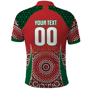 Morocco Yalla Vamos 2026 Custom Polo Shirt Zellige Mosaic Edition
