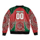 Morocco Yalla Vamos 2026 Custom Sleeve Zip Bomber Jacket Zellige Mosaic Edition