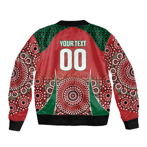 Morocco Yalla Vamos 2026 Custom Sleeve Zip Bomber Jacket Zellige Mosaic Edition