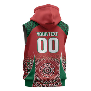 Morocco Yalla Vamos 2026 Custom Sleeveless Hoodie Zellige Mosaic Edition