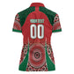 Morocco Yalla Vamos 2026 Custom Women Polo Shirt Zellige Mosaic Edition