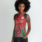 Morocco Yalla Vamos 2026 Custom Women Polo Shirt Zellige Mosaic Edition