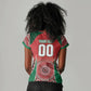 Morocco Yalla Vamos 2026 Custom Women V-Neck T-Shirt Zellige Mosaic Edition