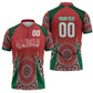 Morocco Yalla Vamos 2026 Custom Zipper Polo Shirt Zellige Mosaic Edition
