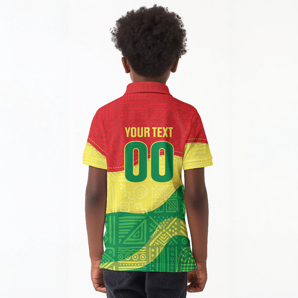 Senegal Kappu Adduna Custom Kid Polo Shirt Teranga Textile Edition