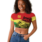 Senegal Kappu Adduna Custom Raglan Cropped T shirt Teranga Textile Edition