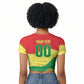 Senegal Kappu Adduna Custom Raglan Cropped T shirt Teranga Textile Edition
