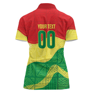 Senegal Kappu Adduna Custom Women Polo Shirt Teranga Textile Edition
