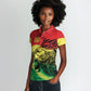 Senegal Kappu Adduna Custom Women Polo Shirt Teranga Textile Edition