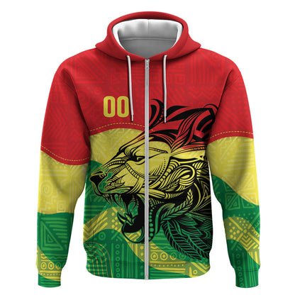 Senegal Kappu Adduna Custom Zip Hoodie Teranga Textile Edition