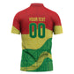Senegal Kappu Adduna Custom Zipper Polo Shirt Teranga Textile Edition