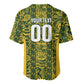 South Africa Indebe Yomhlaba Custom Baseball Jersey Ndebele Art Gold Edition