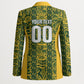 South Africa Indebe Yomhlaba Custom Blazer Ndebele Art Gold Edition
