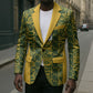 South Africa Indebe Yomhlaba Custom Blazer Ndebele Art Gold Edition