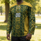 South Africa Indebe Yomhlaba Custom Hockey Jersey Ndebele Art Gold Edition