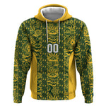 South Africa Indebe Yomhlaba Custom Hoodie Ndebele Art Gold Edition