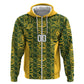 South Africa Indebe Yomhlaba Custom Hoodie Ndebele Art Gold Edition