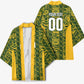 South Africa Indebe Yomhlaba Custom Kimono Ndebele Art Gold Edition