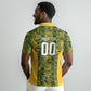 South Africa Indebe Yomhlaba Custom Polo Shirt Ndebele Art Gold Edition LT9