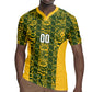 South Africa Indebe Yomhlaba Custom Rugby Jersey Ndebele Art Gold Edition