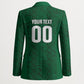 South Africa Indebe Yomhlaba Custom Blazer Ndebele Art Green Edition