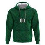 South Africa Indebe Yomhlaba Custom Hoodie Ndebele Art Green Edition