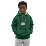 South Africa Indebe Yomhlaba Custom Kid Hoodie Ndebele Art Green Edition